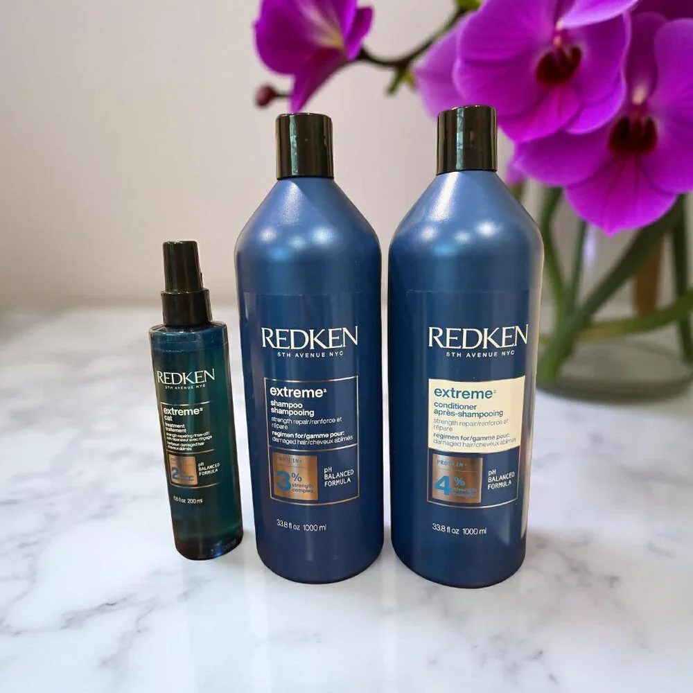 Redken Extreme Dry Damage Hair Shampoo Conditioner 33.8 oz Extreme Cat 6.8 oz